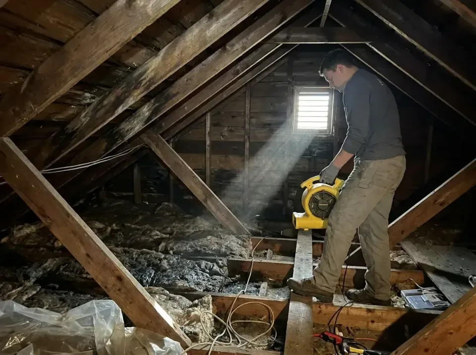attic-water-damage-drying-proc-007 — frequently asked questions, Emergency Water Extraction & 24/7 Flood Response in Bennett…